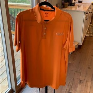 Adidas golf polo orange XL dri fit